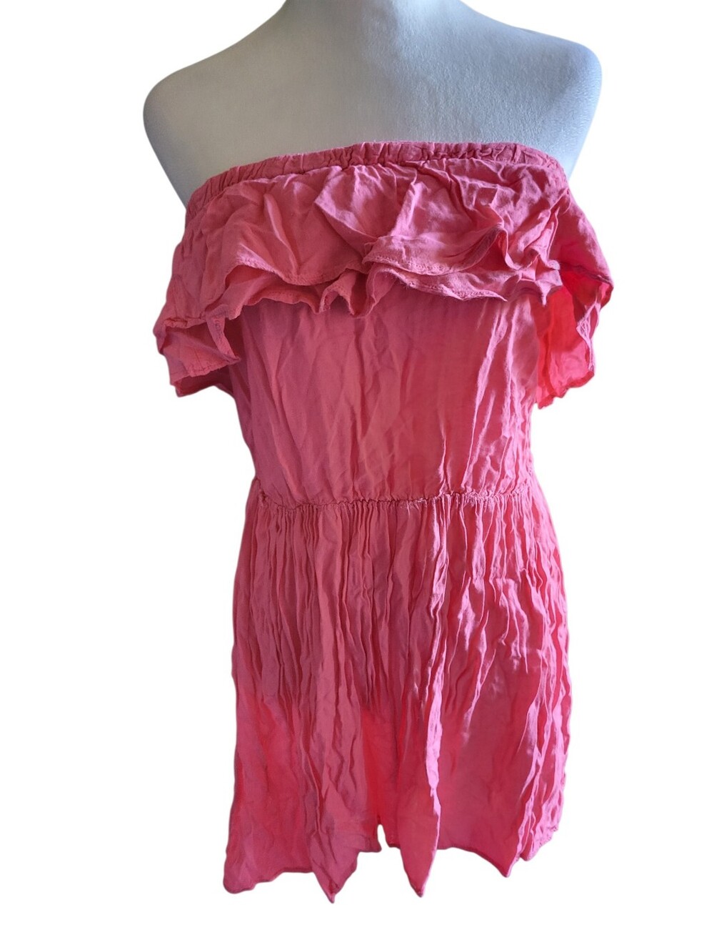 Chesley Off-Shoulder Ruffle Dress Pink sz M
